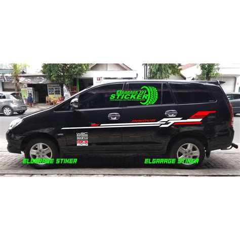 Jual Stiker Mobil Toyota Innova Stiker Body Samping Mobil Innova Stiker