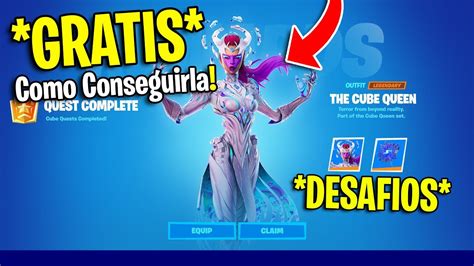 Como Conseguir Gratis La Skin La Reina Del Cubo En Fortnite