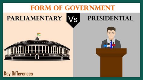 parliamentary  presidential form  government difference    comparison chart