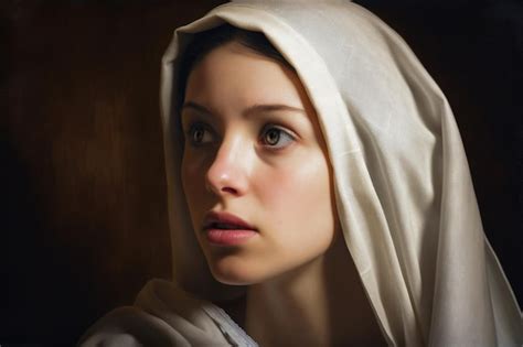 Premium Photo Portrait Of A Woman In A Classical Painting Style