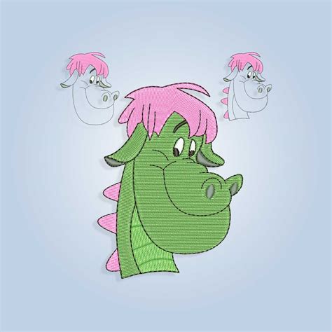 Elliott The Dragon Embroidery Design For Machine Embroidery