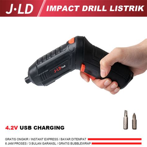 Jual Jld Mesin Bor Obeng Baterai Cordless Screwdriver 4 2v Bor Cas Bor