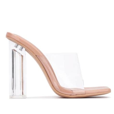 Cape Robin Shoes Edna Transparent Heel Nude Poshmark
