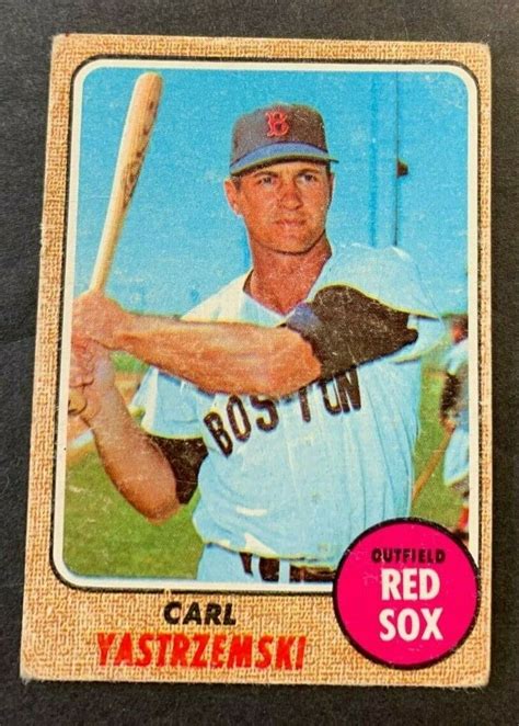 Topps Baseball Card Carl Yastrzemski Bv Ds Ebay