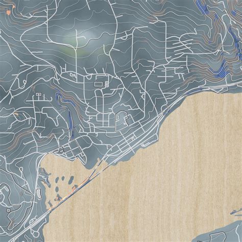 stevenson washington map print  afternoon jace maps