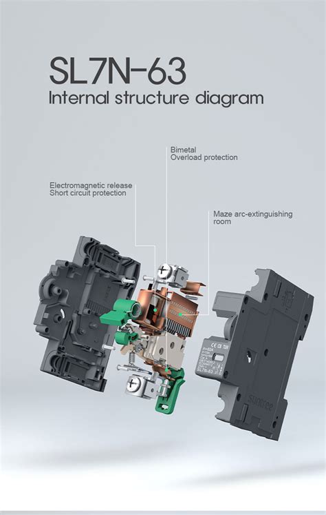 SL7N 63 DC Circuit Breaker Mini Circuit Breaker SUNTREE Electric