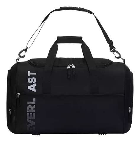 Bolso Deportivo Everlast Gimnasio Reforzado 16014 Negro Liso MercadoLibre