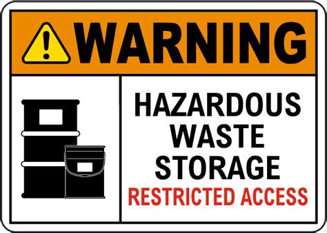 Warning Hazardous Waste Storage Sign Get 10 Off Now