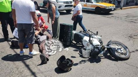 Golpean a motociclista en Córdoba fue hospitalizado