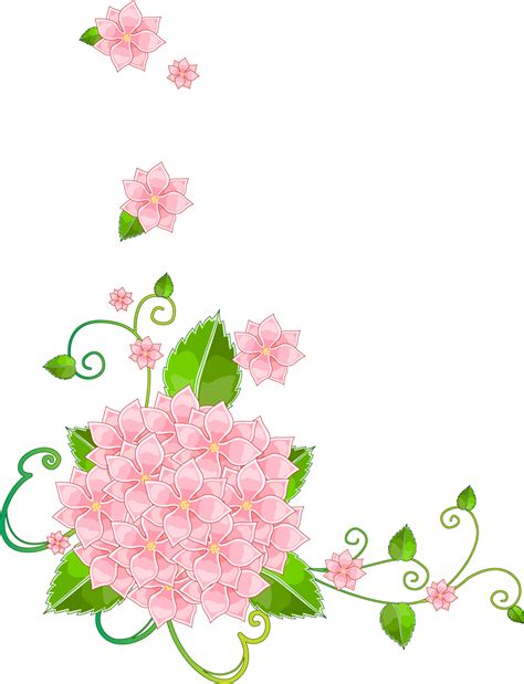hd gambar bunga sudut undangan transparent png image nicepngcom