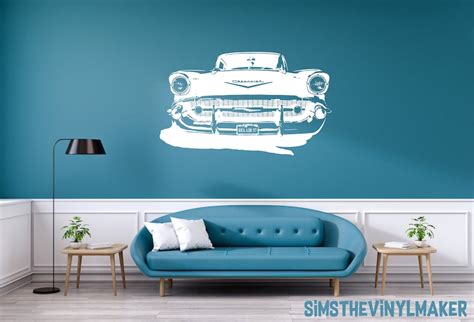Large Hot Rod Decal Hot Rod Vinyl Sticker 1957 Bel Air Etsy