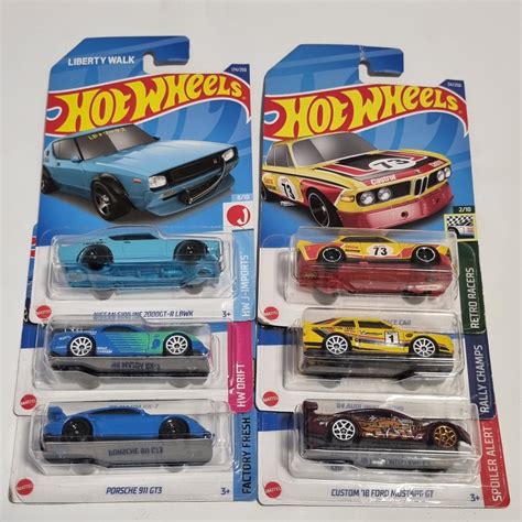 Combo X Hot Wheels Carros De Corrida Skyline Mazda Porsche Bmw