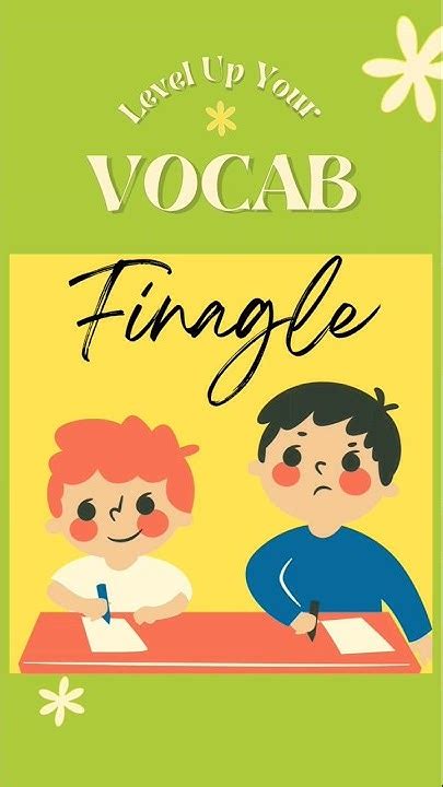 finagle meaning usage words learning vocabulary youtube