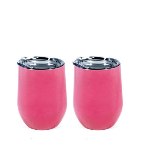 stainless steel tumbler set hot pink vida natural