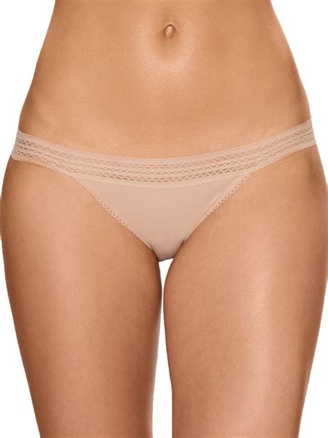 Dkny Womens Classic Cotton Lace Trim Bikini Style Dk Walmart