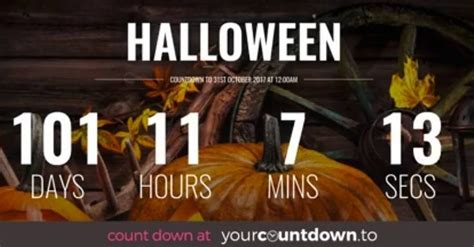 101 DAYS LEFT BEFORE #HALLOWEEN Follow YourCountdown.To/Halloween to ...