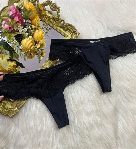 CALCINHA FIO DUPLO PRETO Império Lingerie