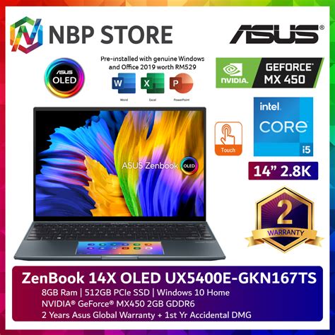 ASUS Zenbook 14X OLED UX5400E Price in Malaysia & Specs - RM3899 | TechNave