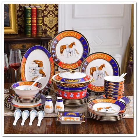 Фарфоровый столовый сервиз Hermes (Премиум) 43 пр.№10840 - купить ...