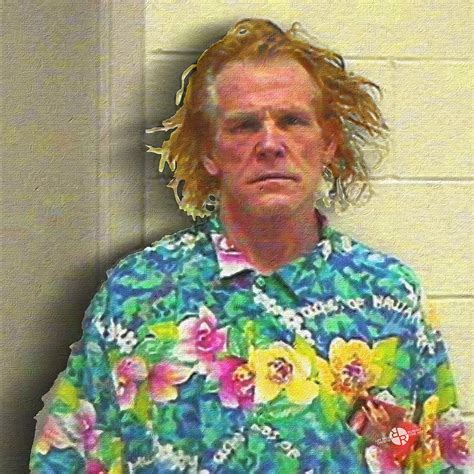 Nick Nolte Mugshot Mug Shot Painting Square Painting by Tony Rubino