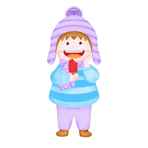 Watercolor Winter Character 16533261 Png