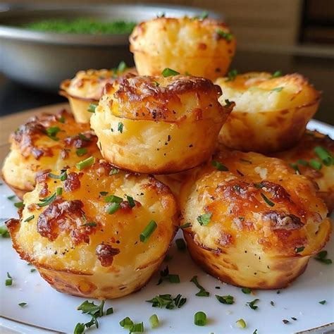 Cheesy Mashed Potato Puffs In Cheesy Mashed Potatoes Potato