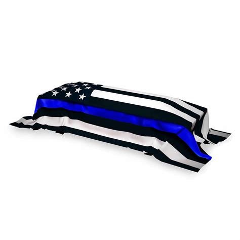 Thin Blue Line Casket Flag Thin Blue Line Usa