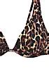 Bruno Banani Leopard Print Underwired Plunge Bikini Set LASCANA