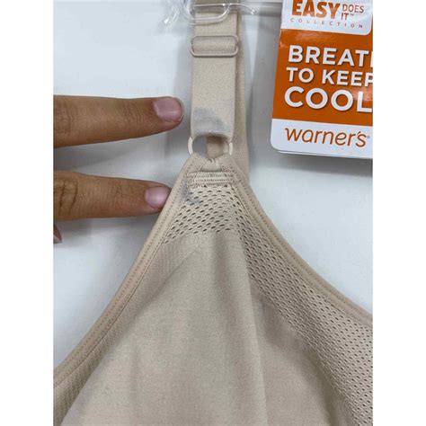 Warner S Women S Beige Nude Bra Wire Free Underwear Lingerie Size XL NEW EBay