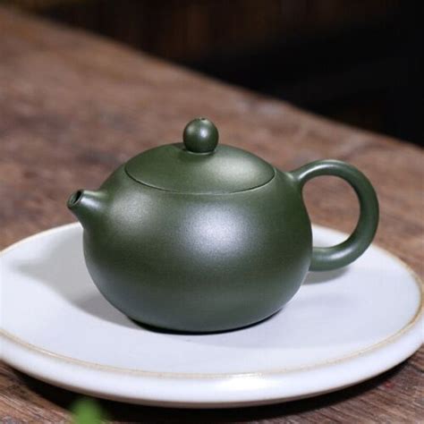 210ml 4 8 Raw Ore Green Mud Xishi Tea Pot Authentic Yixing Purple Clay