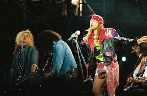 Guns N Roses Perform On Stage At The Freddie Mercury Tribute Concert At Wembley Stadium 1992