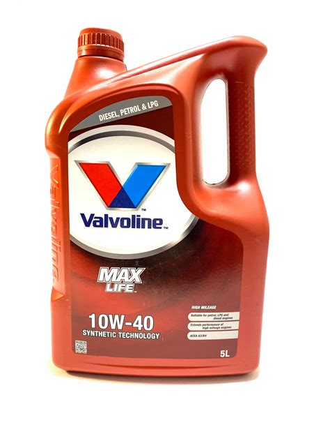 VALVOLINE MAX LIFE 10W40 5L - Marooleje.com