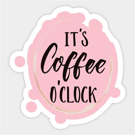 It S Coffee O Clock By Bibichstore Coffee Stickers Scrapbook