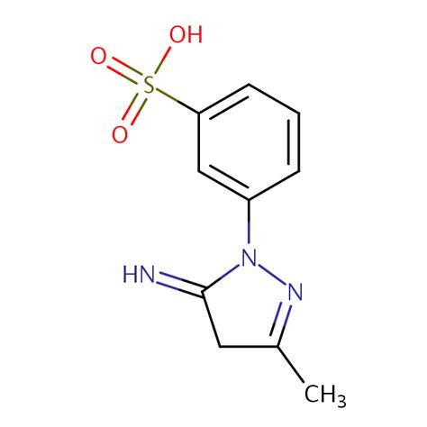 Benzenesulfonic Acid 3 4 5 Dihydro 5 Imino 3 Methyl 1H Pyrazol 1 Yl