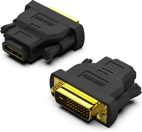 BENFEI 2 Pack DVI DVI D To HDMI DVI DVI D Male To HDMI Female