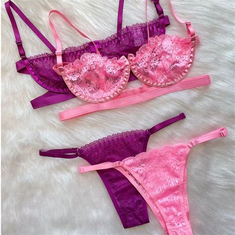 Kit Conjunto Suti E Calcinha Sensual Lingerie Gringa Em Renda Shopee Brasil