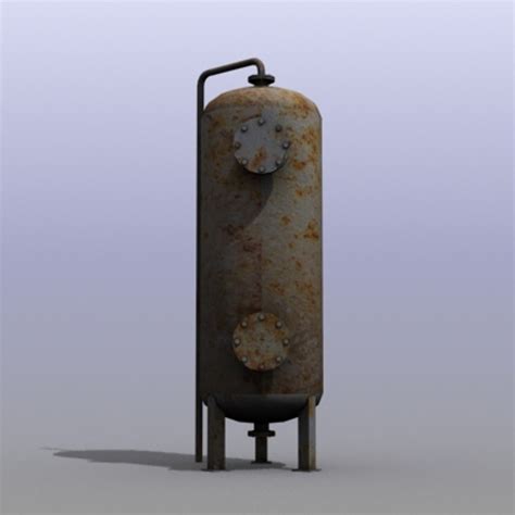 Low Poly Water Tank 3d Model