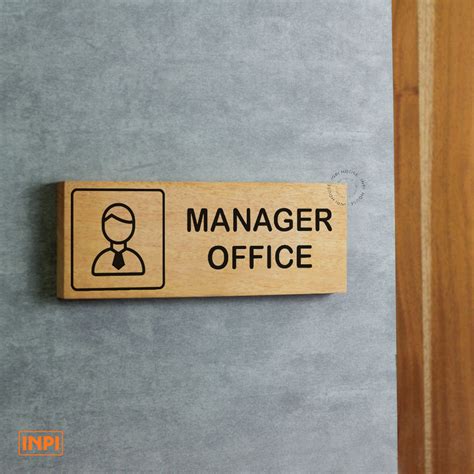 Jual Manager Office Sign Papan Tanda Ruang Manager Sign System