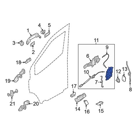 Ford Oe Ck4z61219a64m Front Right Door Latch Assembly