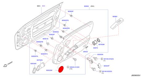 Nissan Altima Door Window Switch Bezel Left Front Cf E