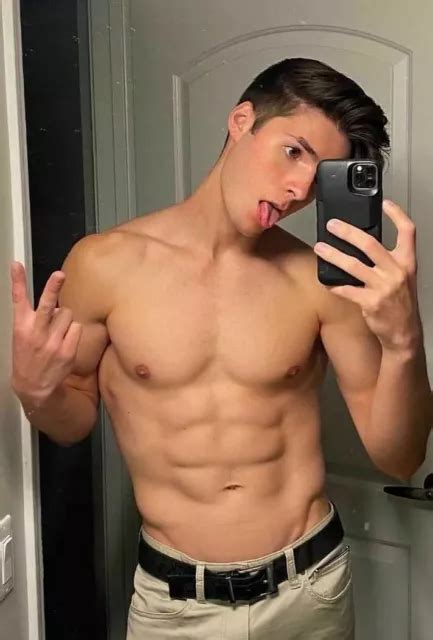 Shirtless Male Muscular Jock Hunk Beefcake Abs Cute Dude Tongue Photo My XXX Hot Girl