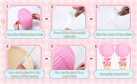 Amazon Baquler Sets Baby Shower Hot Air Balloon Table Centerpieces Diy Paper Lanterns