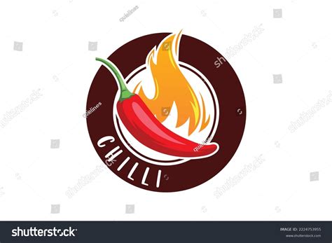 Red Hot Chili Logo Designs Concept Stock Vector Royalty Free Shutterstock