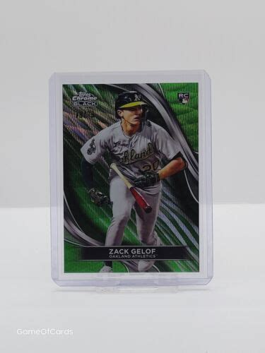 2024 Topps Chrome Black ZACK GELOF RC Rookie 99 Green Refractor EBay