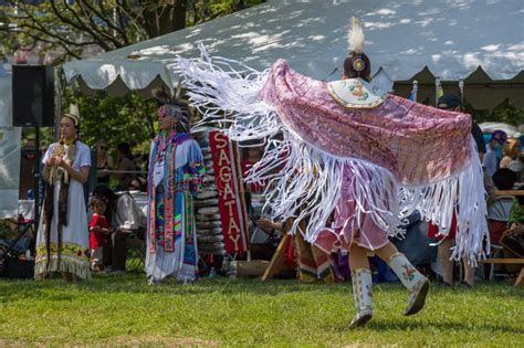 Traditional Pow Wow Dance Festival Dancing Drumming And Performances