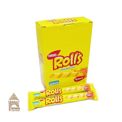 Nabati Rolls Cheese Chocolate Wafer Stick Keju Isi 20 Pcs Shopee