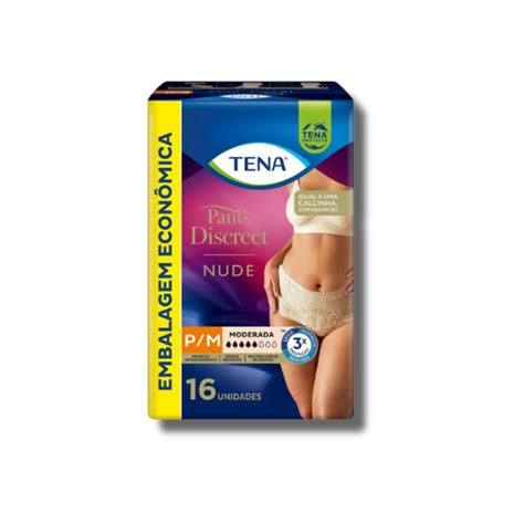 Roupa Íntima Tena Pants Discreet Nude Pacote 16 Unidades JN Fraldas