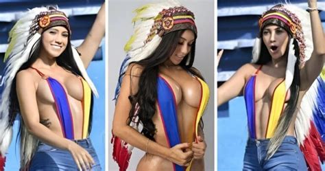 Quién es Wendy la India la aficionada viral de Colombia que enamora