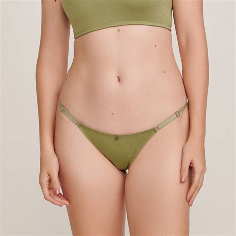 Calcinha String Em Viscose Vivi Verde Jescri Lingerie De Qualidade