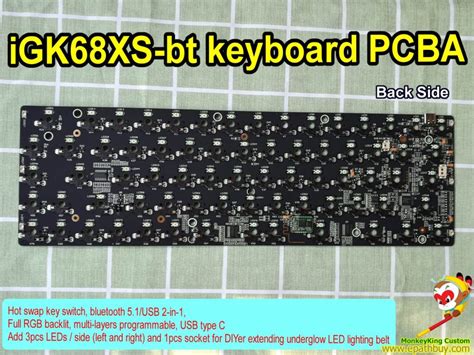 Keyboard Pcb Hot Swap Mechanical Keyboard Pcb Gk Xs Rgb Backlit